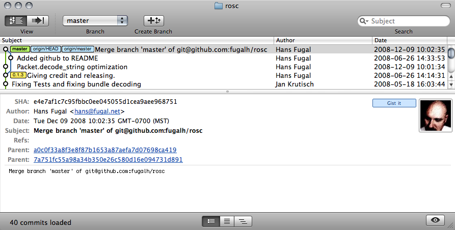GitX screenshot